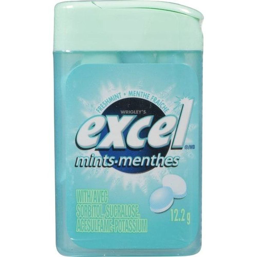 Excel Mints Freshmint, 12.2 G -- 72 Per Case