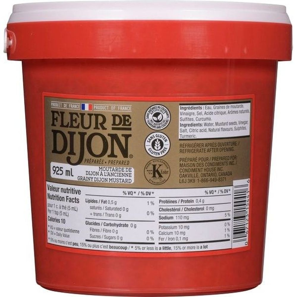 Prepared Grainy Dijon Mustard