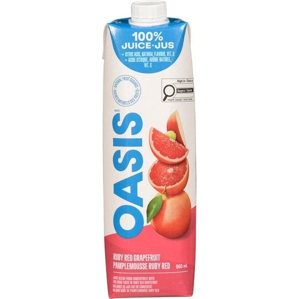 Oasis Ruby Red Grapefruit Juice, 960 Ml -- 12 Per Case