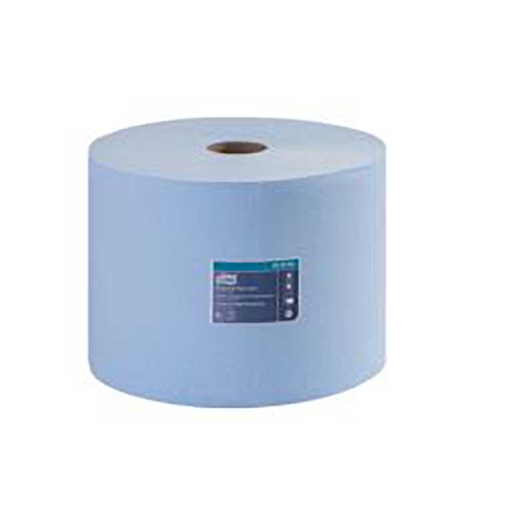 Blue 1-Ply Heavy-Duty Industrial Molded Fiber Paper Wiper Roll