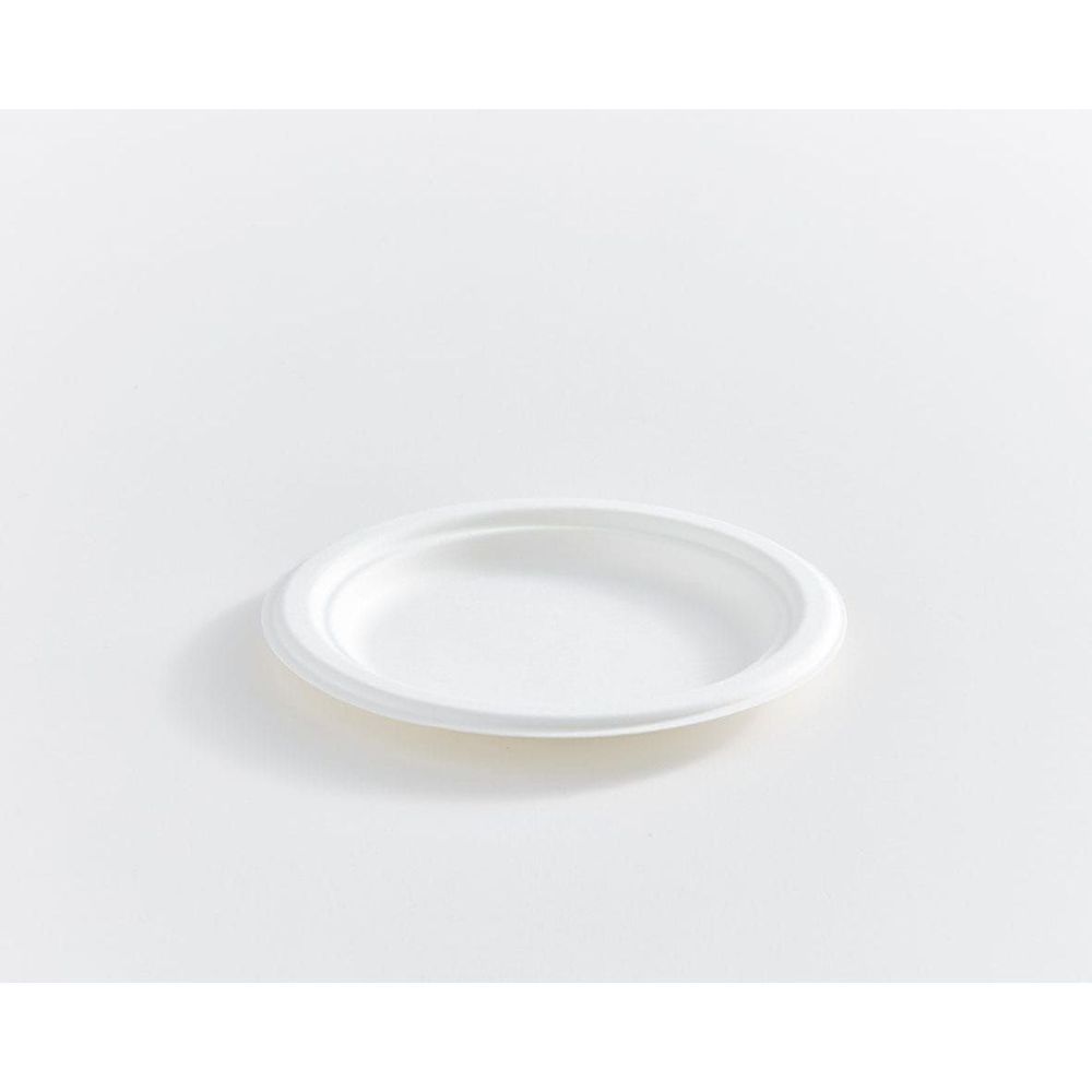 Eco Guardian Compostable Bagasse Round Fibre Plate, 7 In -- 500 Per Case
