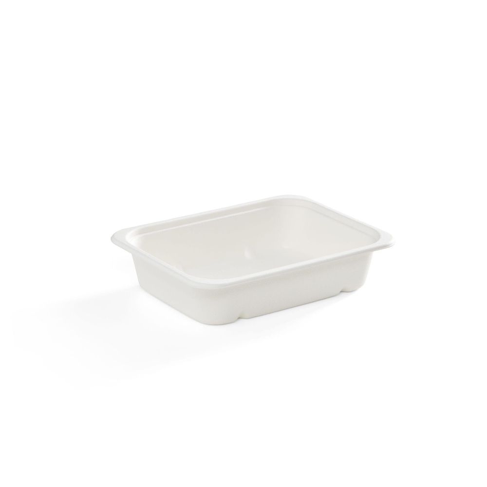 Compostable Bagasse Rectangular Fibre Tray