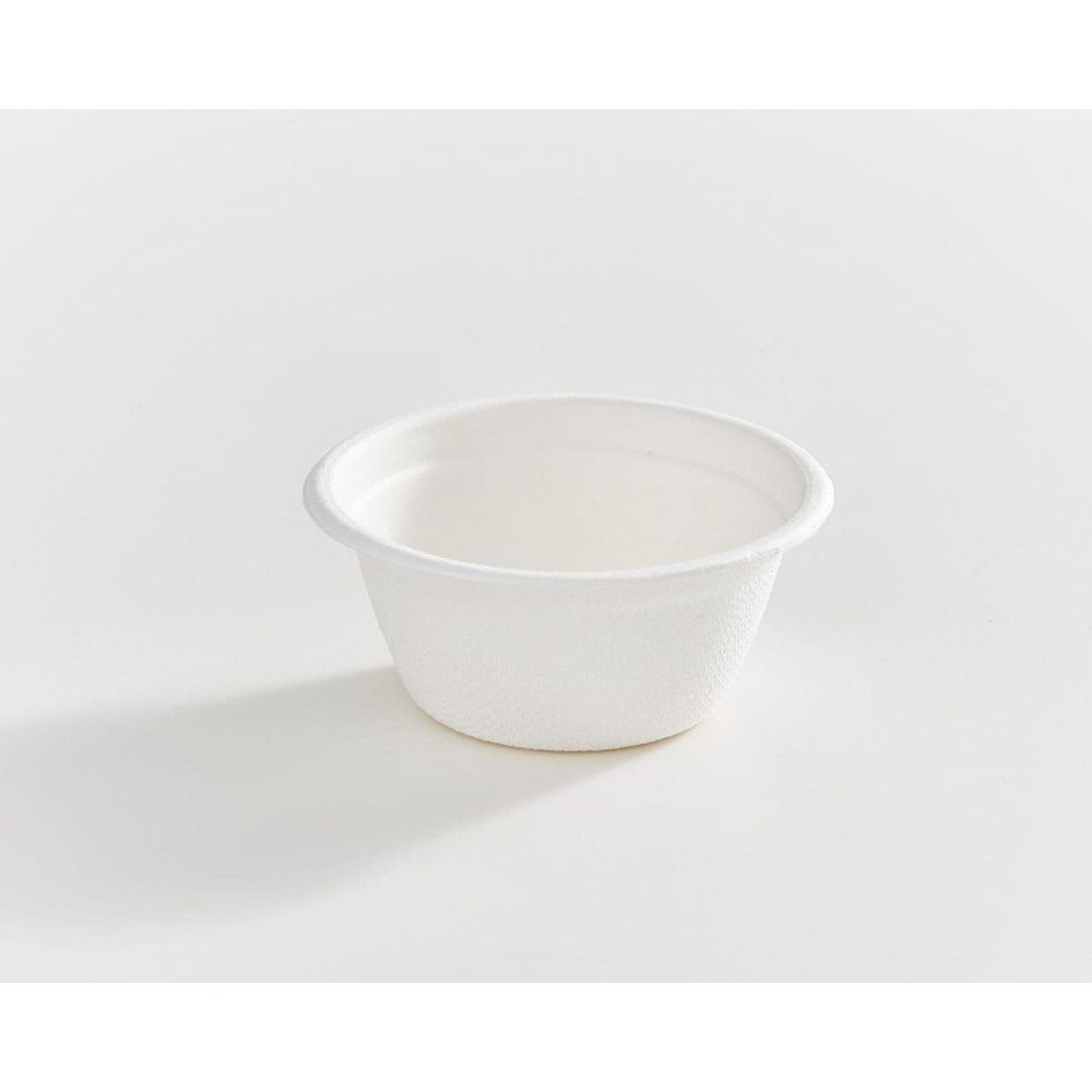 Compostable Bagasse Round Fibre Portion Cup