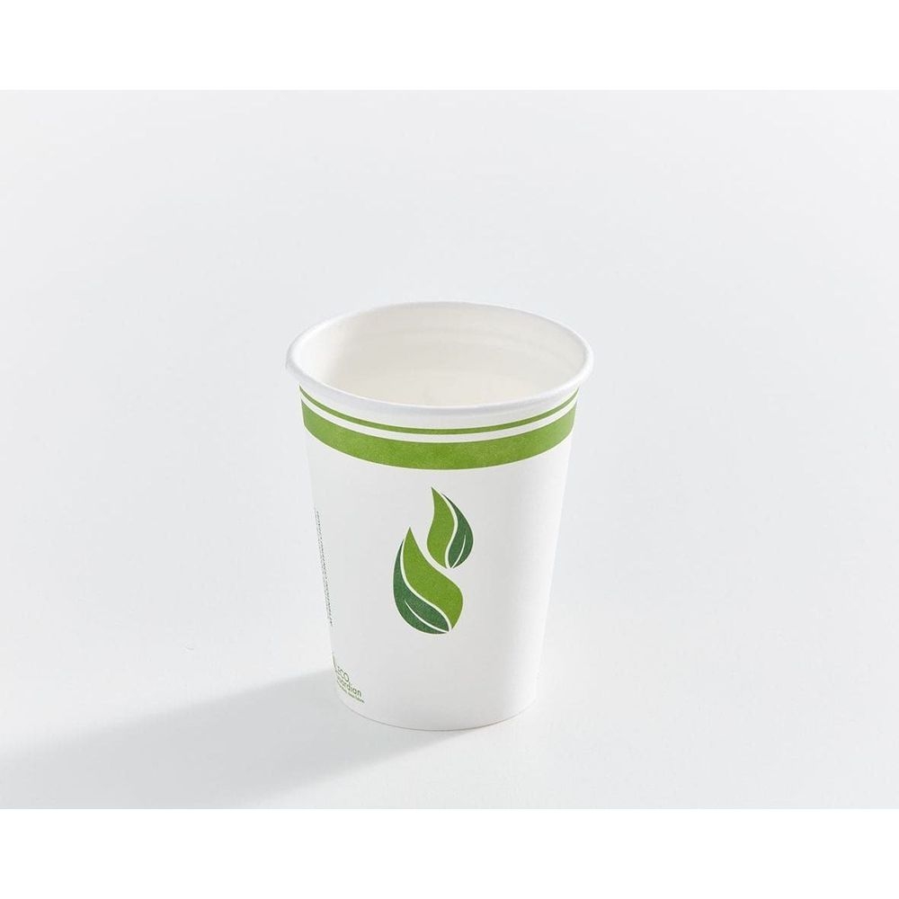 12 oz Compostable PLA-Lined Single Wall Paper Cup