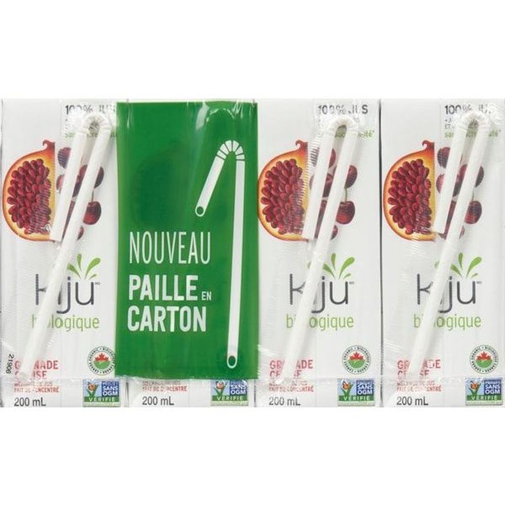 Kiju Organic Pomegranate Cherry Juice, 200 Ml -- 32 Per Case