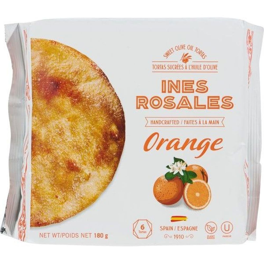 Ines Rosales Seville Orange Sweet Olive Oil Torta, 180 G -- 10 Per Case