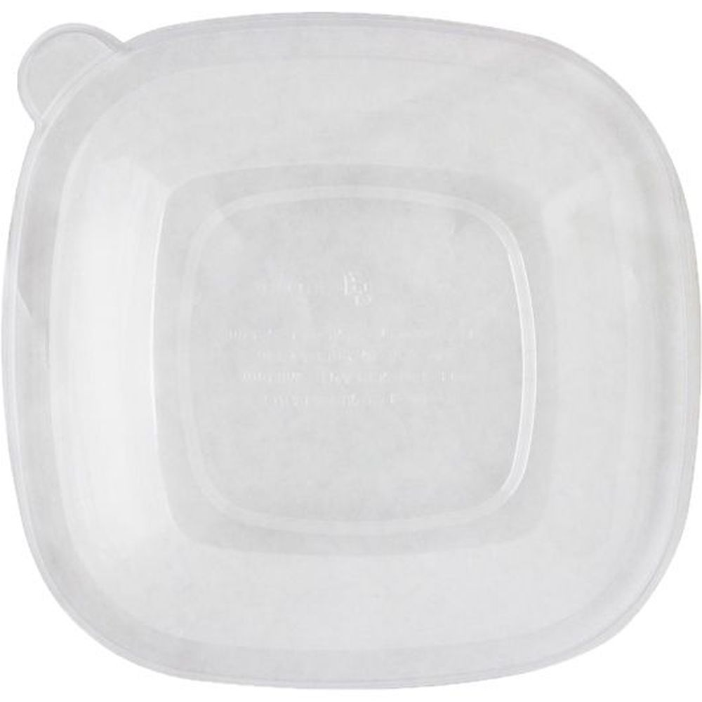 World Centric Ingeo Compostable Square Bowl Lid, 50 Count -- 4 Per Case