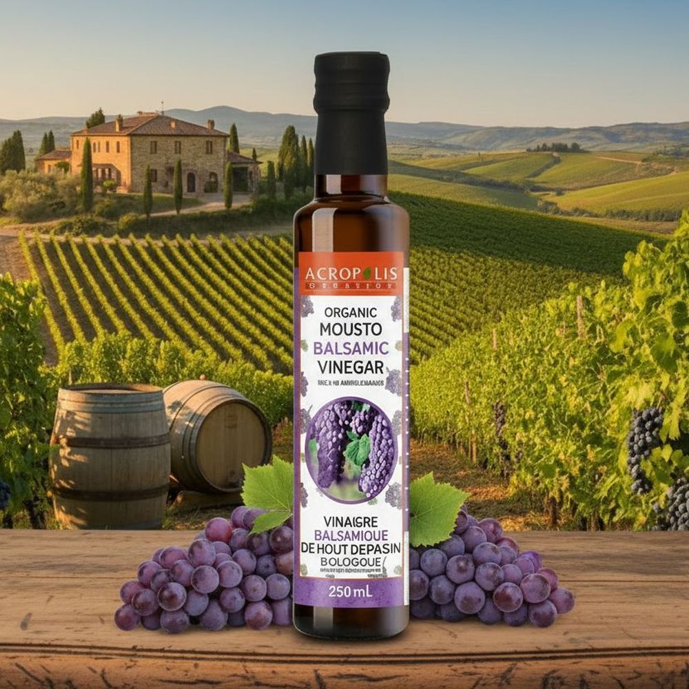 Acropolis Organics Mousto Balsamic Vinegar, 250 Ml