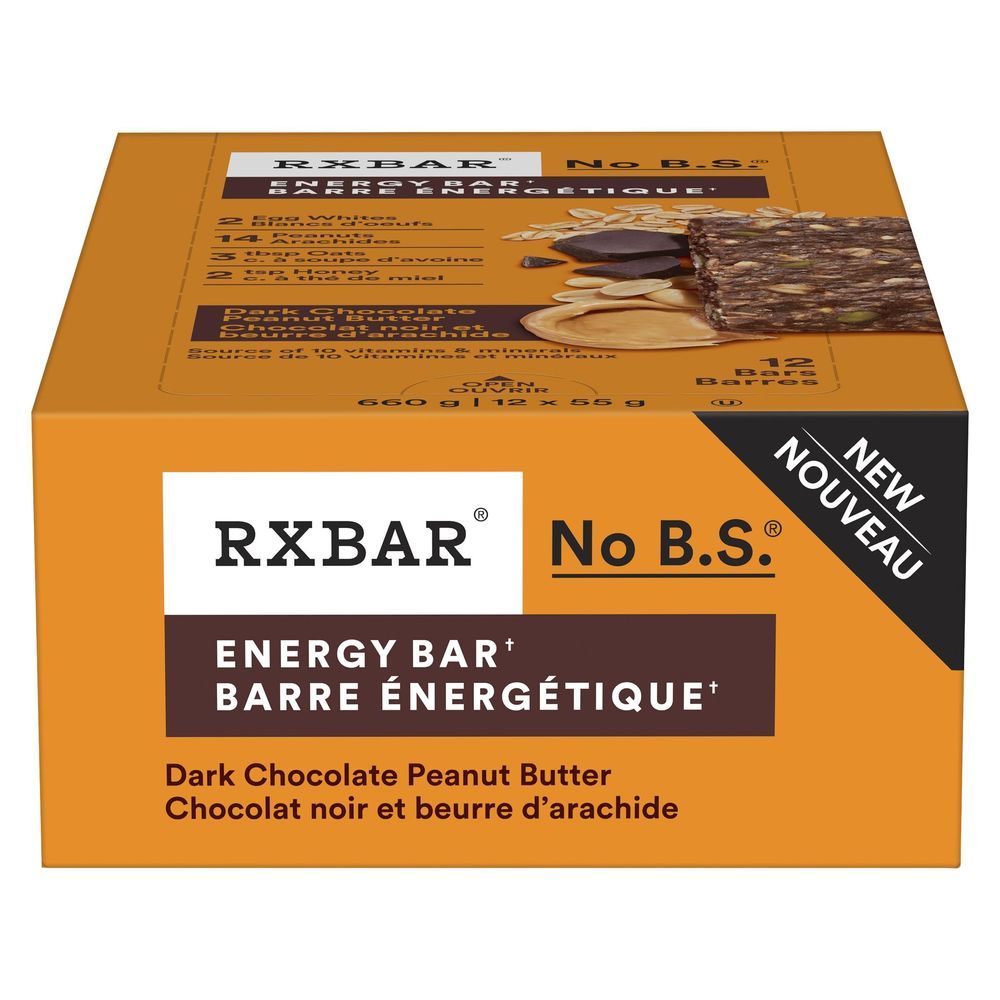 Rxbar Dark Chocolate Peanut Butter Energy Bar, 55 G