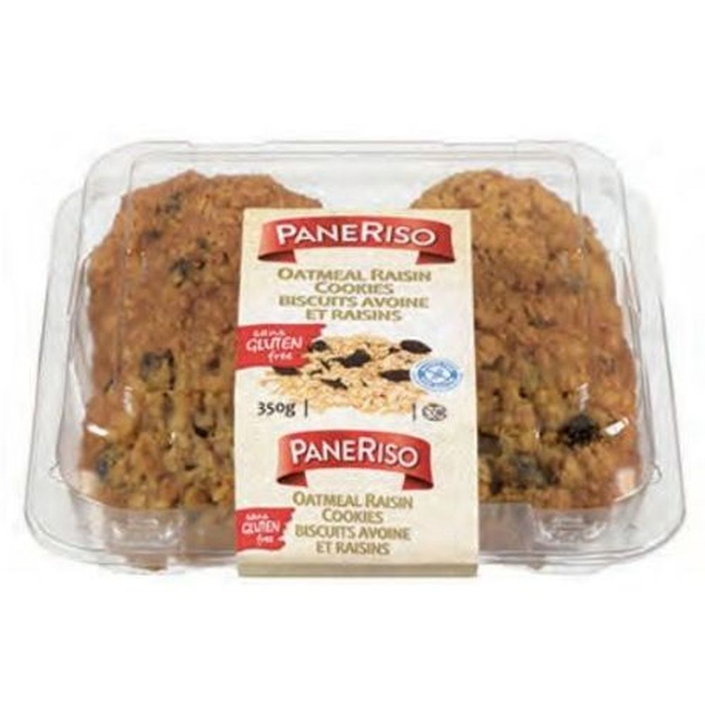 Paneriso Gluten Free Oatmeal Raisin Cookies, 350 G -- 6 Per Case