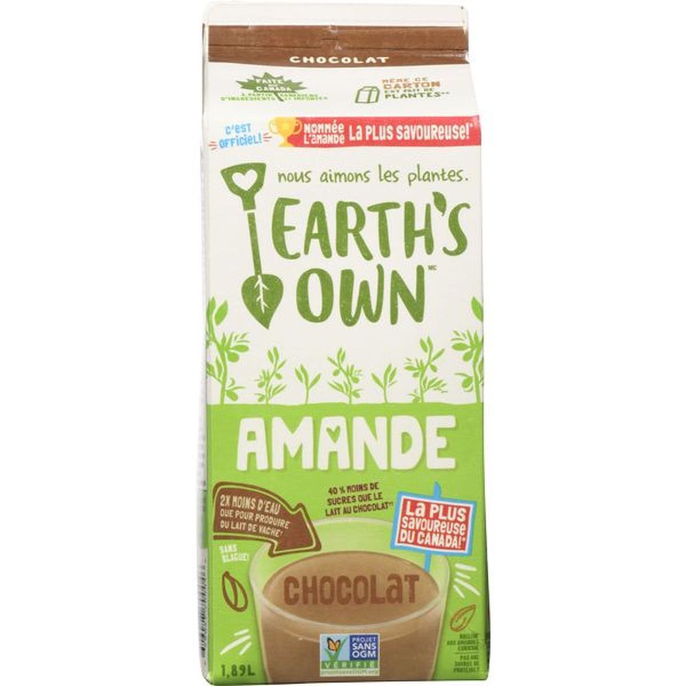 Earth's Own Fortified Chocolate Almond Beverage, 1.89 L