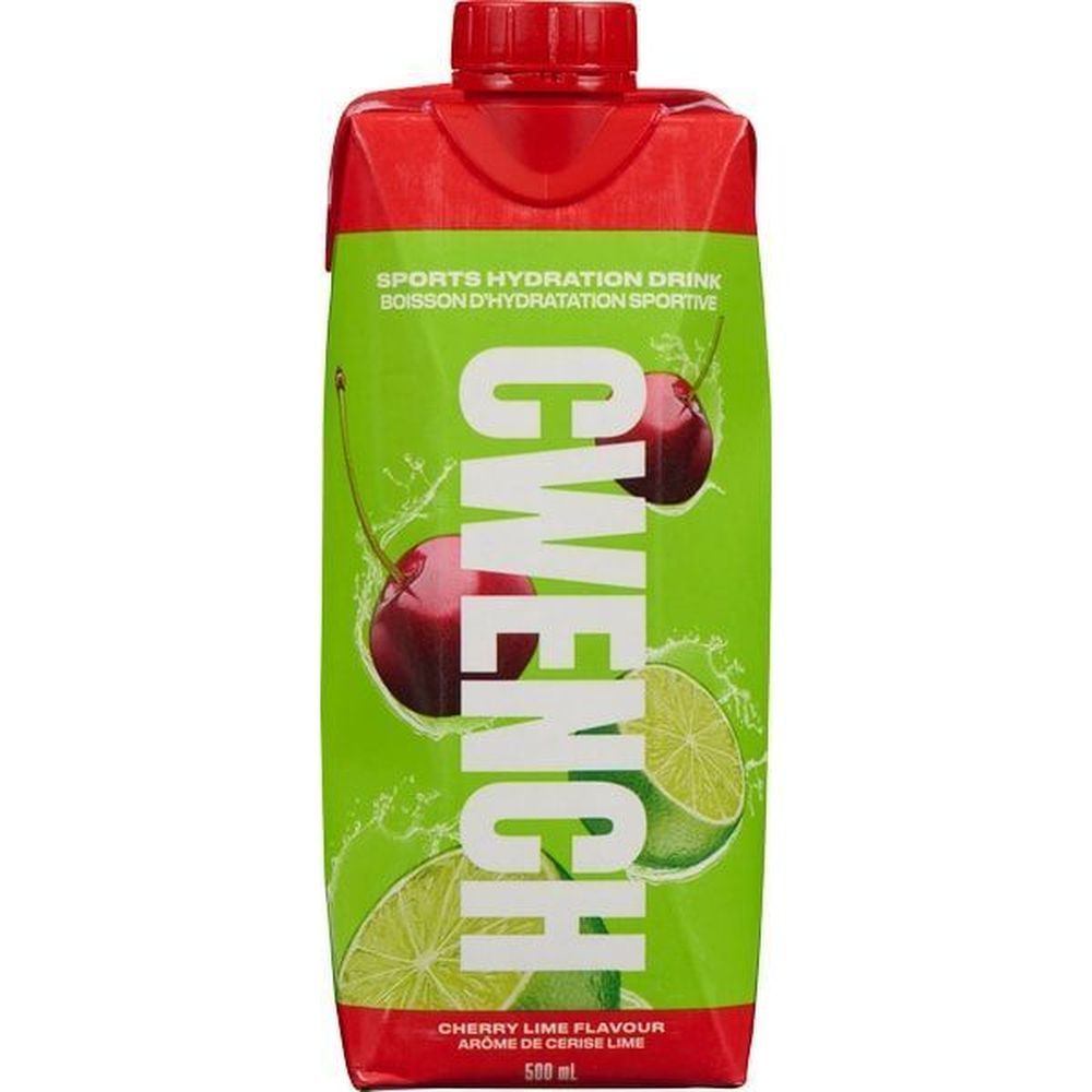 Cwench Hydration Cherry Lime Sports Hydration Drink, 500 Ml -- 12 Per Case