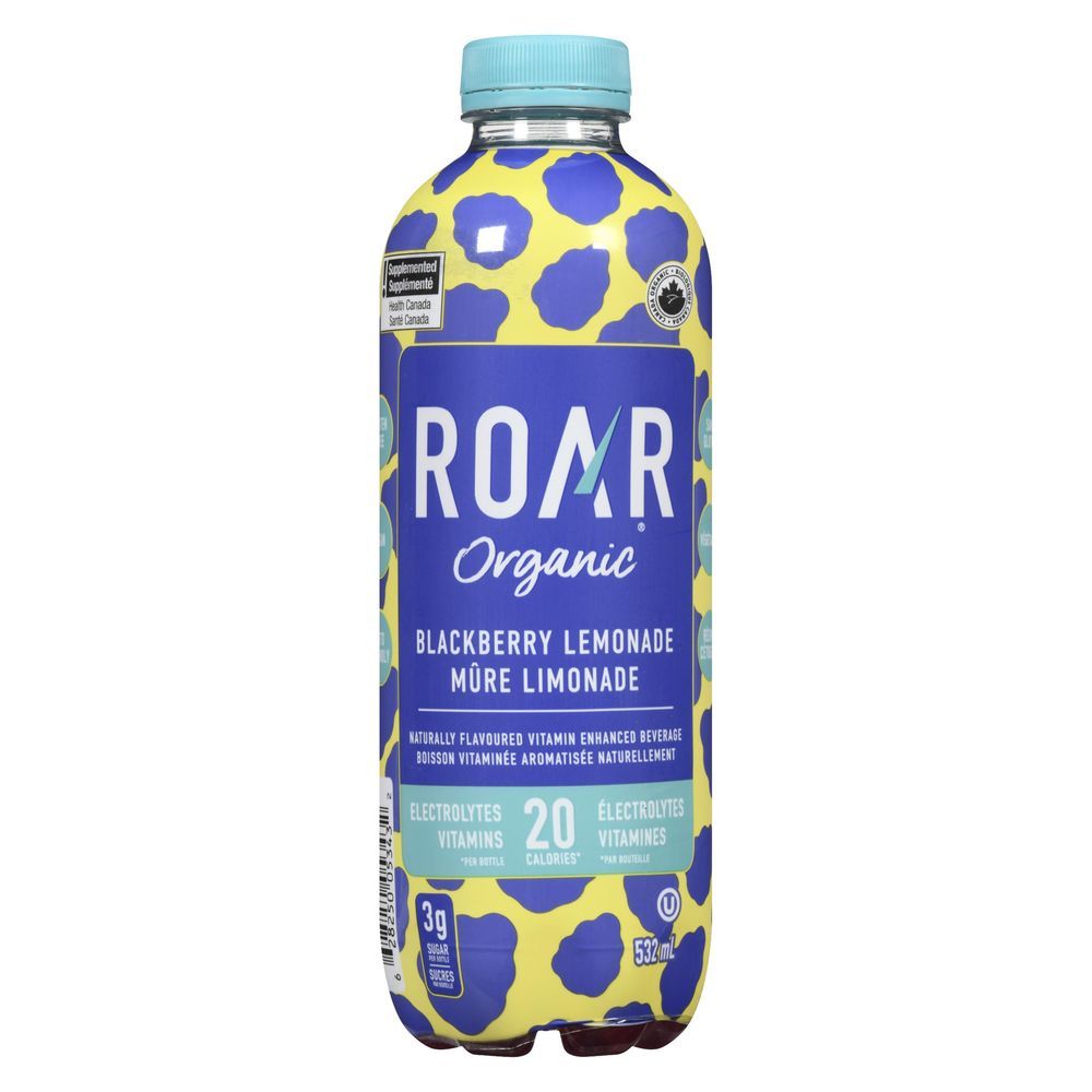 Roar Organic Blackberry Lemonade Hydration Drink, 532 Ml