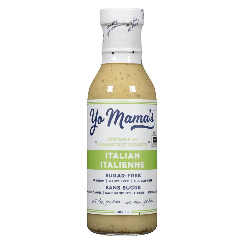 Yo Mama's Sugar Free Italian Dressing And Dip, 385 Ml
