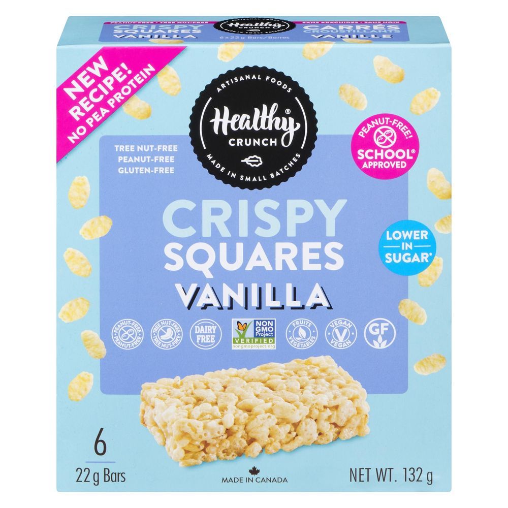 Healthy Crunch School Approved Vanilla Rice Crispy Squares, 132 G -- 6 Per Case