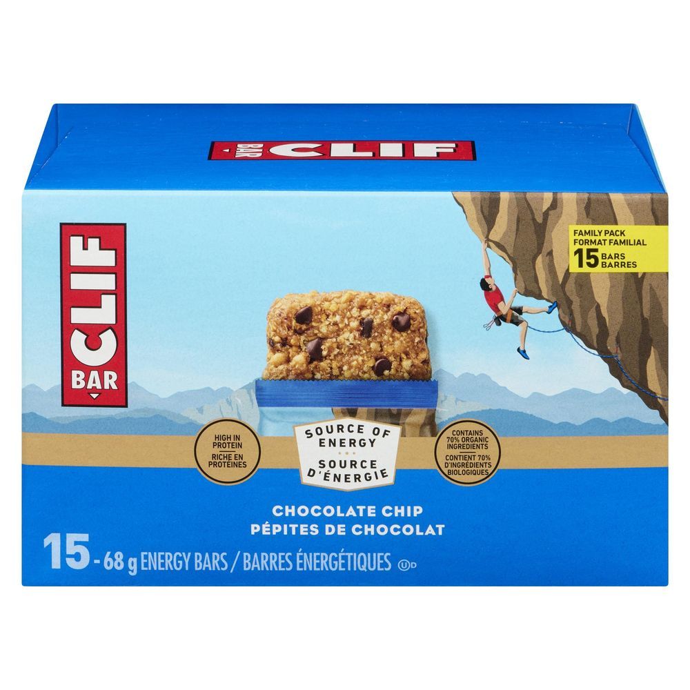Clif Chocolate Chip Energy Bar, 68 G -- 15 Per Case