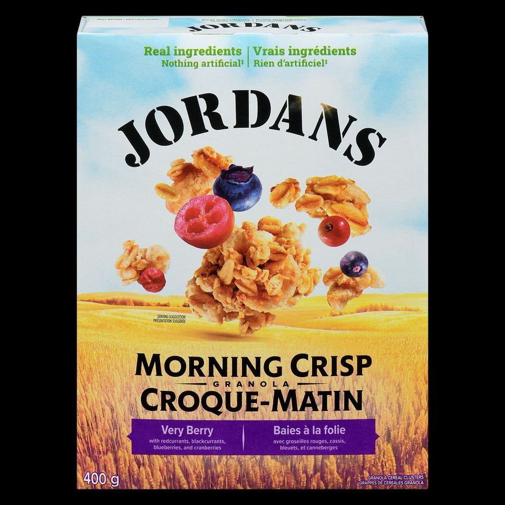 Jordans Morning Crisp Very Berry Granola, 400 G -- 6 Per Case