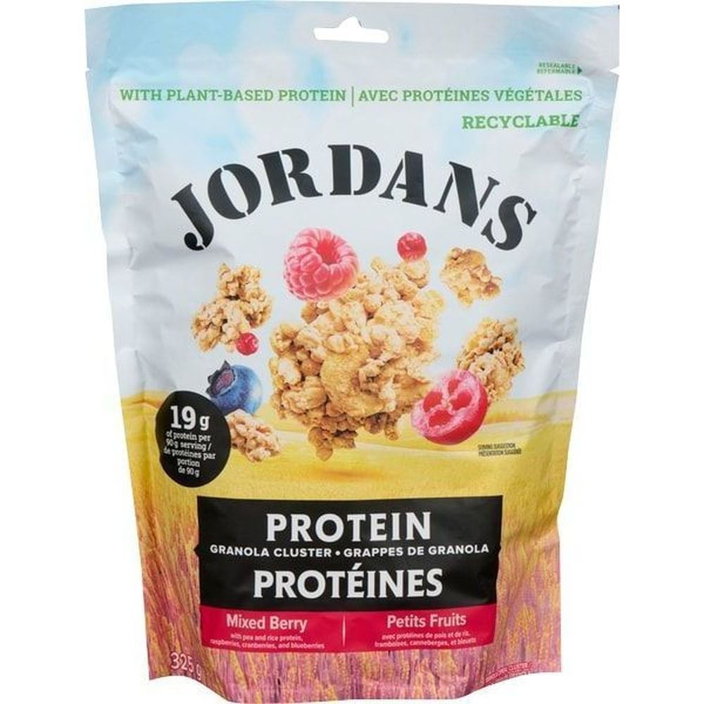Jordans Mixed Berry Protein Granola Cluster, 325 G -- 6 Per Case