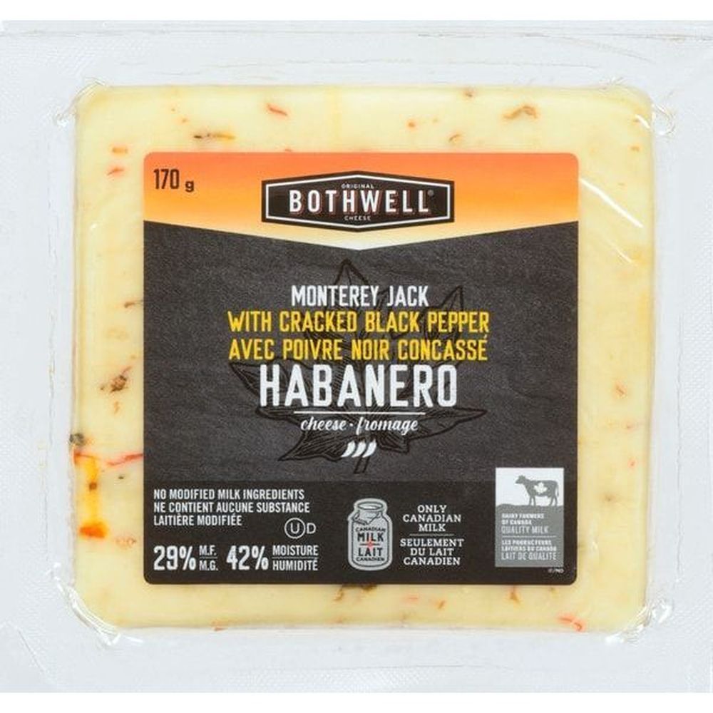 Bothwell Habanero With Cracked Black Pepper Monterey Jack Cheese, 170 G -- 15 Per Case