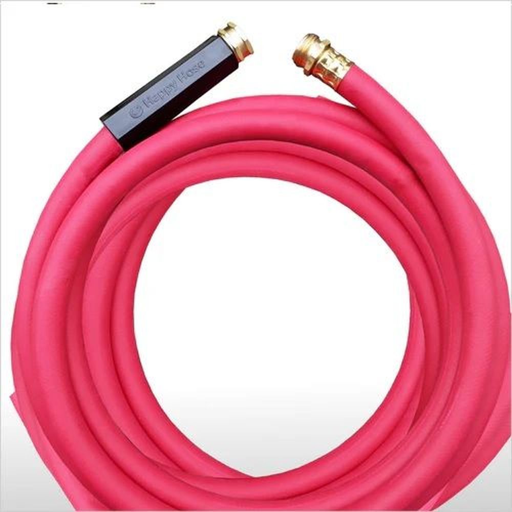 Happy Hose Red Hot Water Rubber Hose, 5/8 Inch X 50 Feet -- 3 Per Case