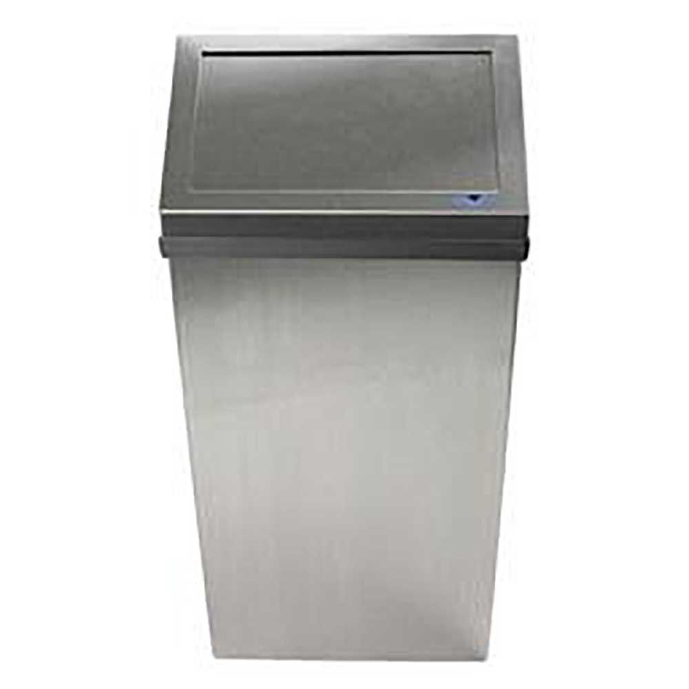 Frost Products Stainless Steel Wall Mounted Waste Receptacle, 32.6 X 15.7 X 8.1 In