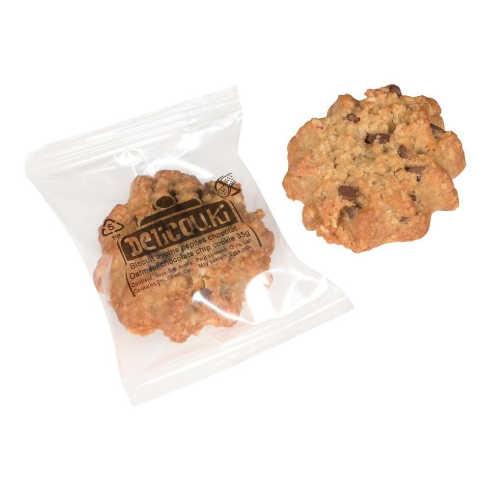 Delicouki Sun-shaped Oatmeal Cookies With Chocolate Chips, 35 G -- 64 Per Case