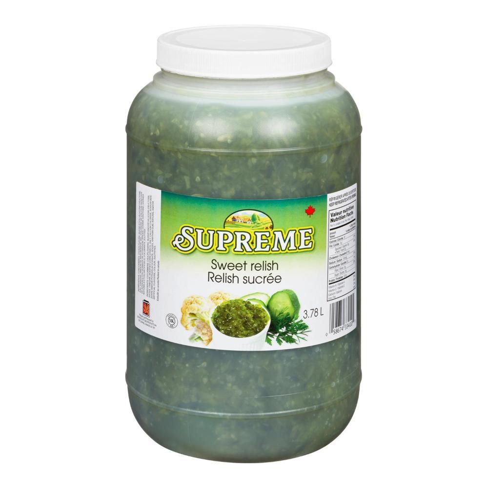 Supreme Sweet Relish, 3.78 L -- 2 Per Case