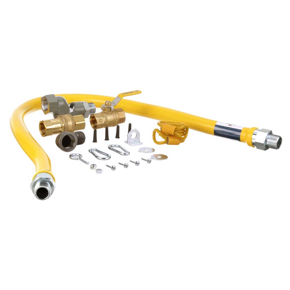 DOR1675KITS48 3/4 in Gas Hose Kit with Swivel, 48 in